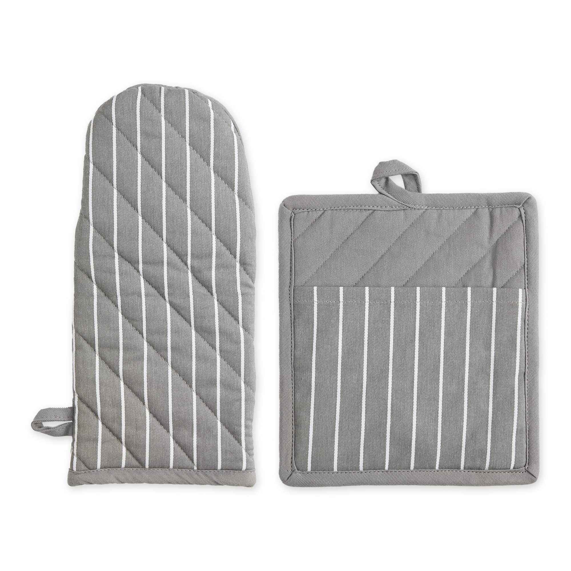 Professional Commercial Grade Chef Stripe Kitchen Set in Gray - Perfect for Restaurants, Catering & Home Cooking