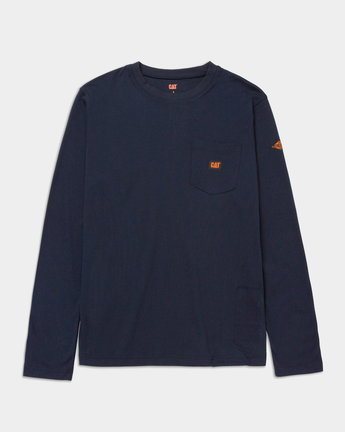 Men's French Logo Pocket Long Sleeve T-Shirt - Casual Comfort Fit Cotton Tee for Everyday Wear & Street Style Fashion