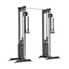 Bells of Steel Cable Tower Squat Stand with Back Upright & 210lb Weight Stack - Home Gym Equipment for Strength Training and Full-Body Workouts