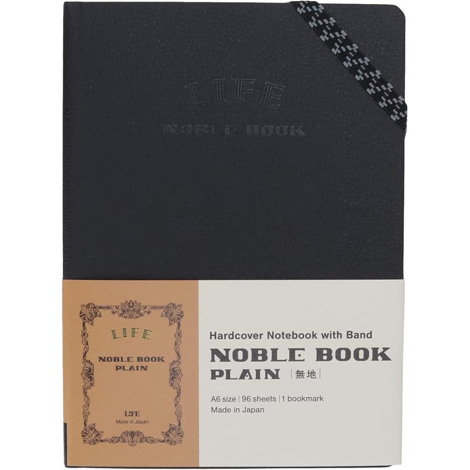 Premium A6 Unruled Notebook - 96 Pages Smooth Writing Paper for Journaling, Note Taking & Sketching - Life Noble N1641 - Ideal for Students, Office & Travel