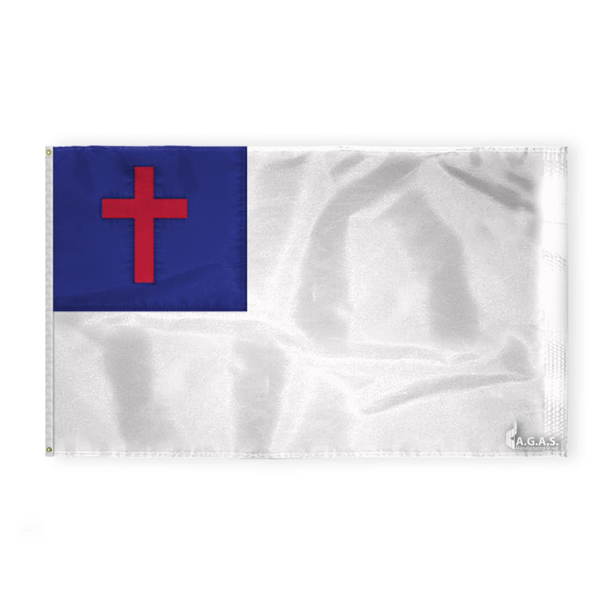 Large 6x10 ft Christian Flag - Heavy Duty Nylon Easter Cross Banner with 2 Rust-Proof Brass Grommets - Perfect for Church Decorations, Home Worship & Outdoor Religious Events