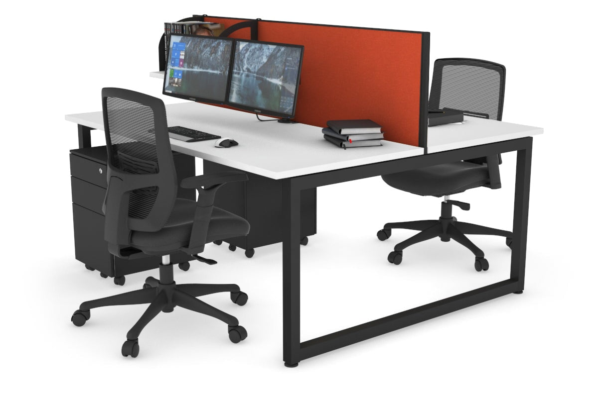 Quadro Loop Legs 2 Person Office Workstation - 70.8