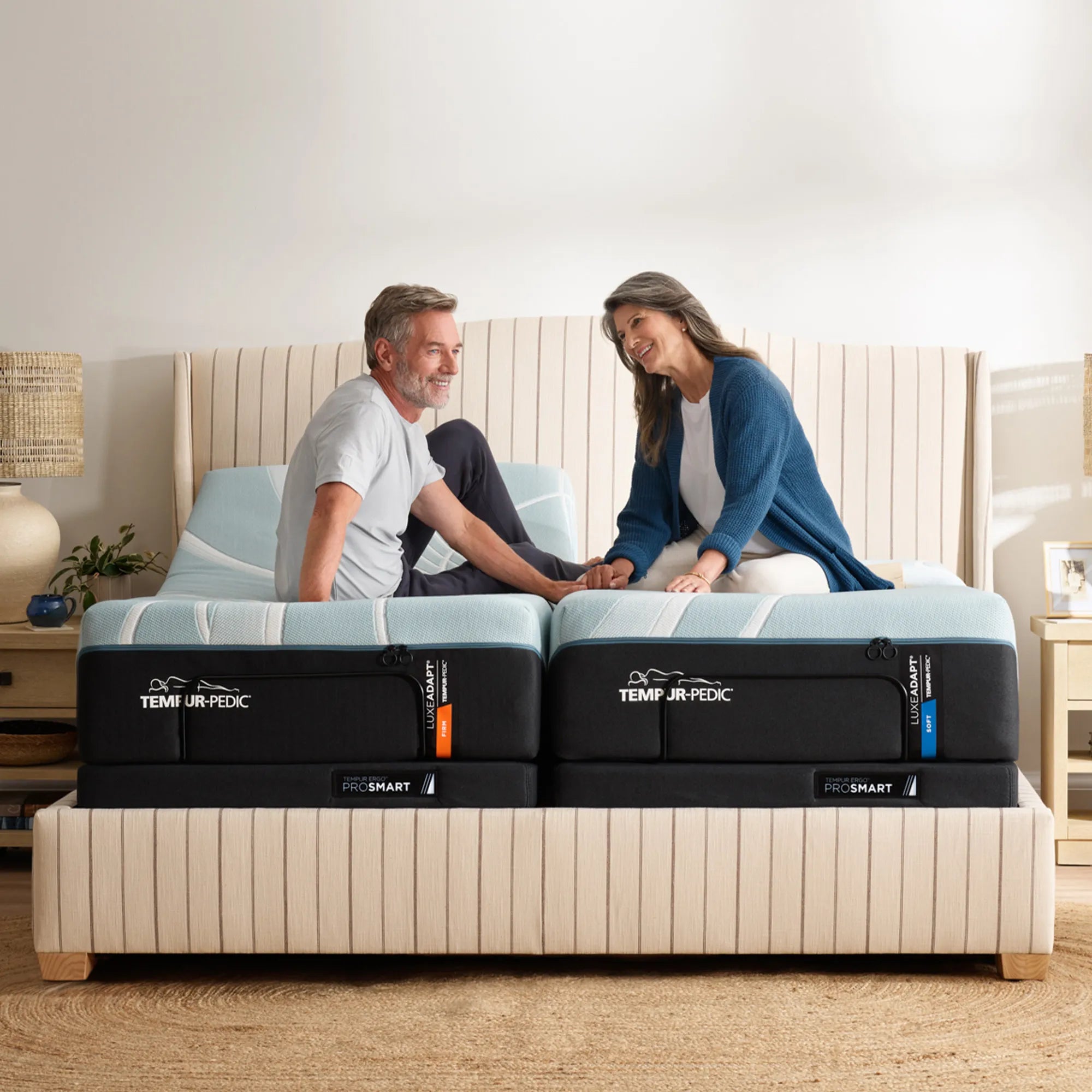 TEMPUR LuxeAdapt® Medium Hybrid Mattress - Premium Memory Foam & Spring Support for Back Pain Relief - Perfect for Side, Back & Stomach Sleepers - Ideal for Master Bedroom & Guest Room Use