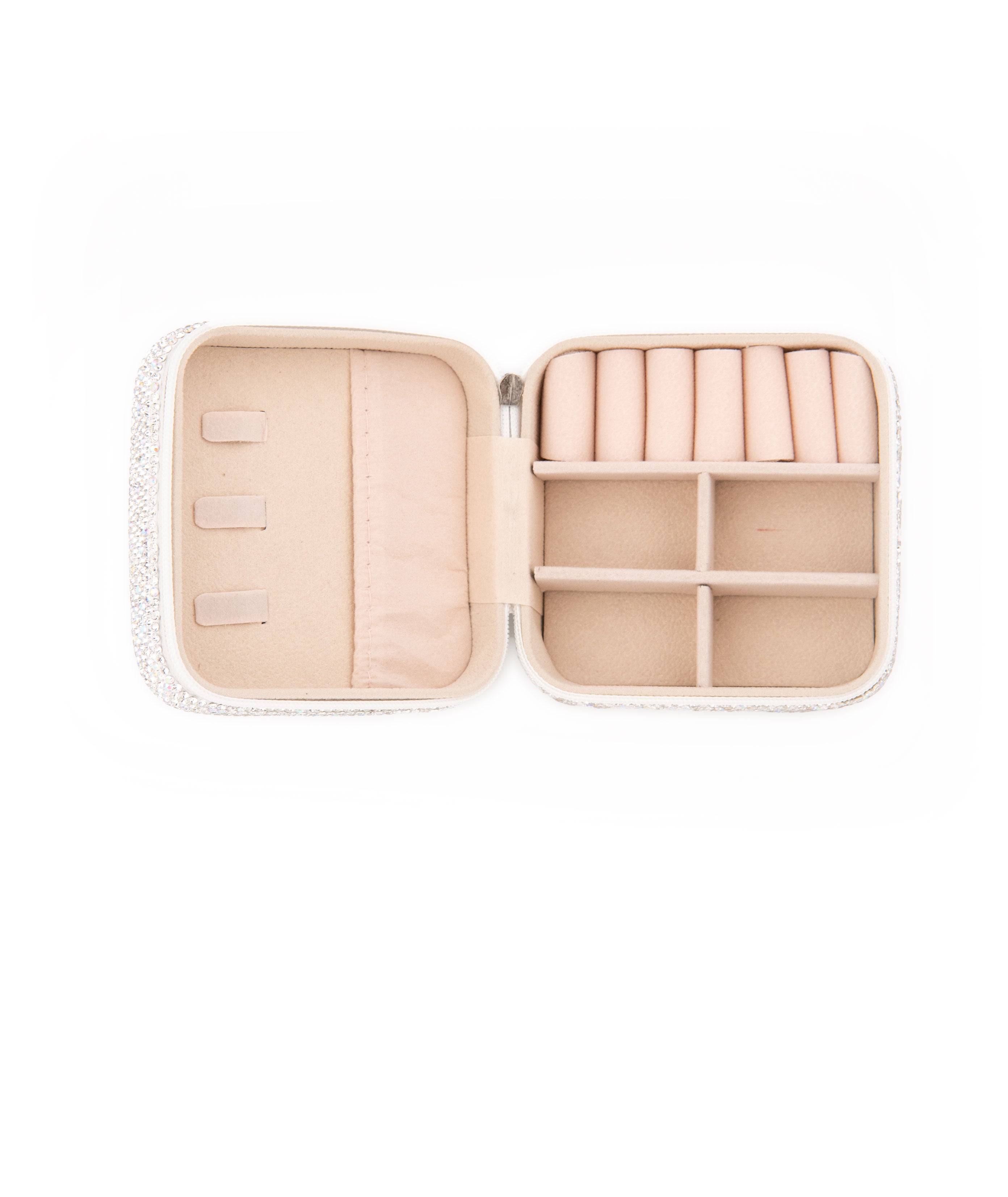 Bari Lynn Small Crystal Jewelry Box - Elegant Storage for Rings, Necklaces & Earrings | Perfect for Travel, Gift Giving & Vanity Organizing