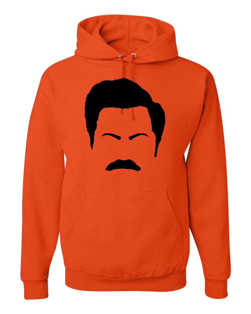 Ron Swanson Mustache Hoodie - Wild Bobby Parks and Rec Graphic Sweatshirt for Men & Women | Pop Culture Fan Apparel for TV Show Enthusiasts | Perfect for Cosplay, Halloween, and Comedy Lovers