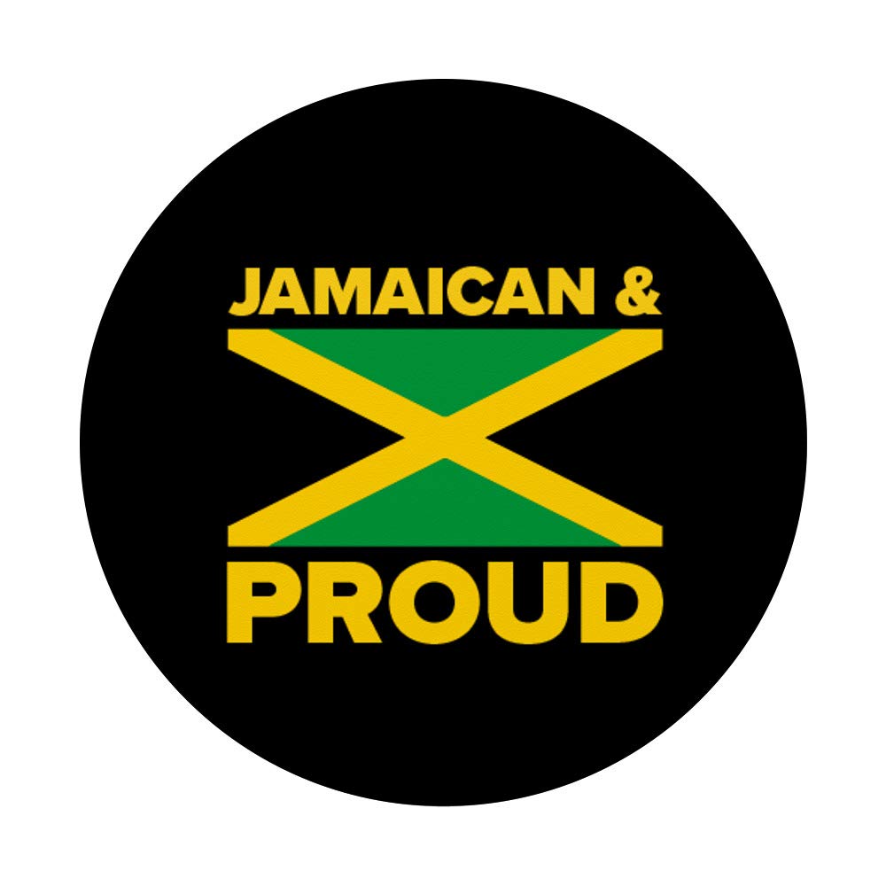Proud Jamaican Flag Rasta PopSocket: Swappable Grip for Phones & Tablets - Perfect for Jamaica Lovers, Music Festivals, and Travel Enthusiasts
