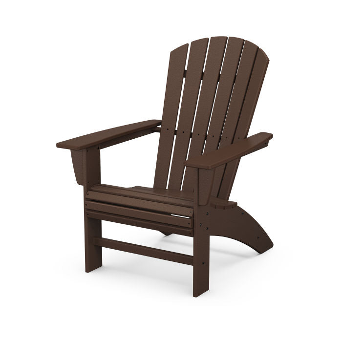 POLYWOOD Nautical Curveback Adirondack Chair - Durable Outdoor Furniture for Patio, Poolside & Beach - Weather-Resistant Plastic Adirondack Chair for Garden, Deck & Backyard Relaxation