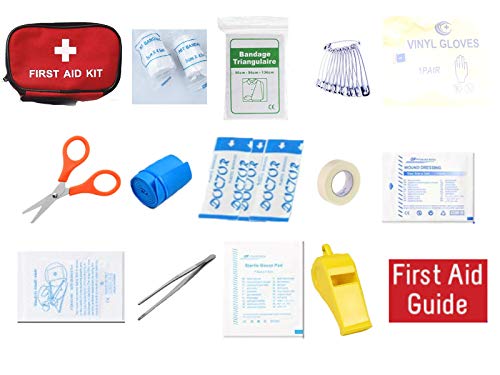 30 Piece First Aid Kit - Compact Medical Emergency Bag for Home, Car, Travel & Outdoor Adventures | Essential Safety Supplies for Camping, Work & Holiday Trips | Water-Resistant Pouch with Bandages & First Aid Essentials