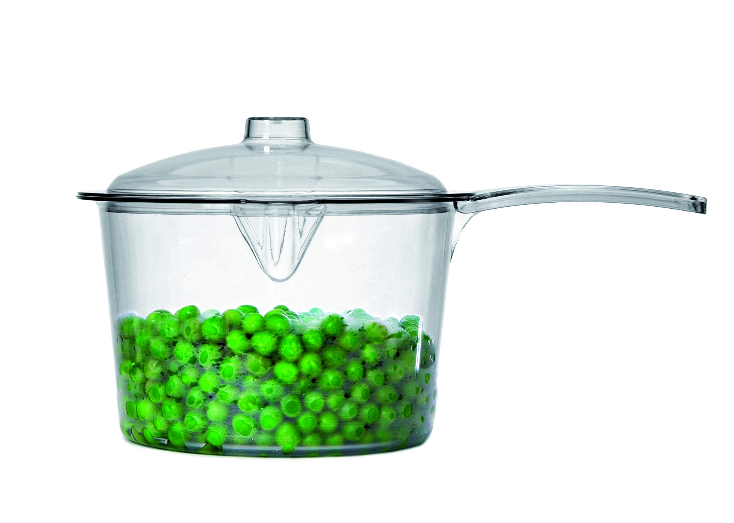 Easycook Microwave Sauce Pan - Clear Polycarbonate 500ml & 600ml Options - Microwave Safe & Durable Cooking Pot with Lid - Perfect for Heating Sauces, Soups, and Leftovers in the Microwave