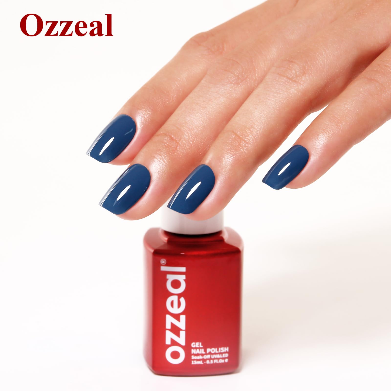 Blue Borealis Gel Polish - 0.5 Fl Oz Soak Off UV LED Nail Polish for Autumn Winter Manicure | Salon Quality DIY Nail Art Starter Kit | Perfect for Home Use, Professional Salons & Gift Giving