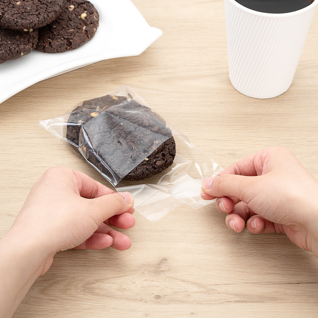 Clear Plastic Self-Sealing Lip & Tape Bags - 4.75 x 4 Inches (100 Count) - Perfect for Crafts, Snacks & Small Item Storage
