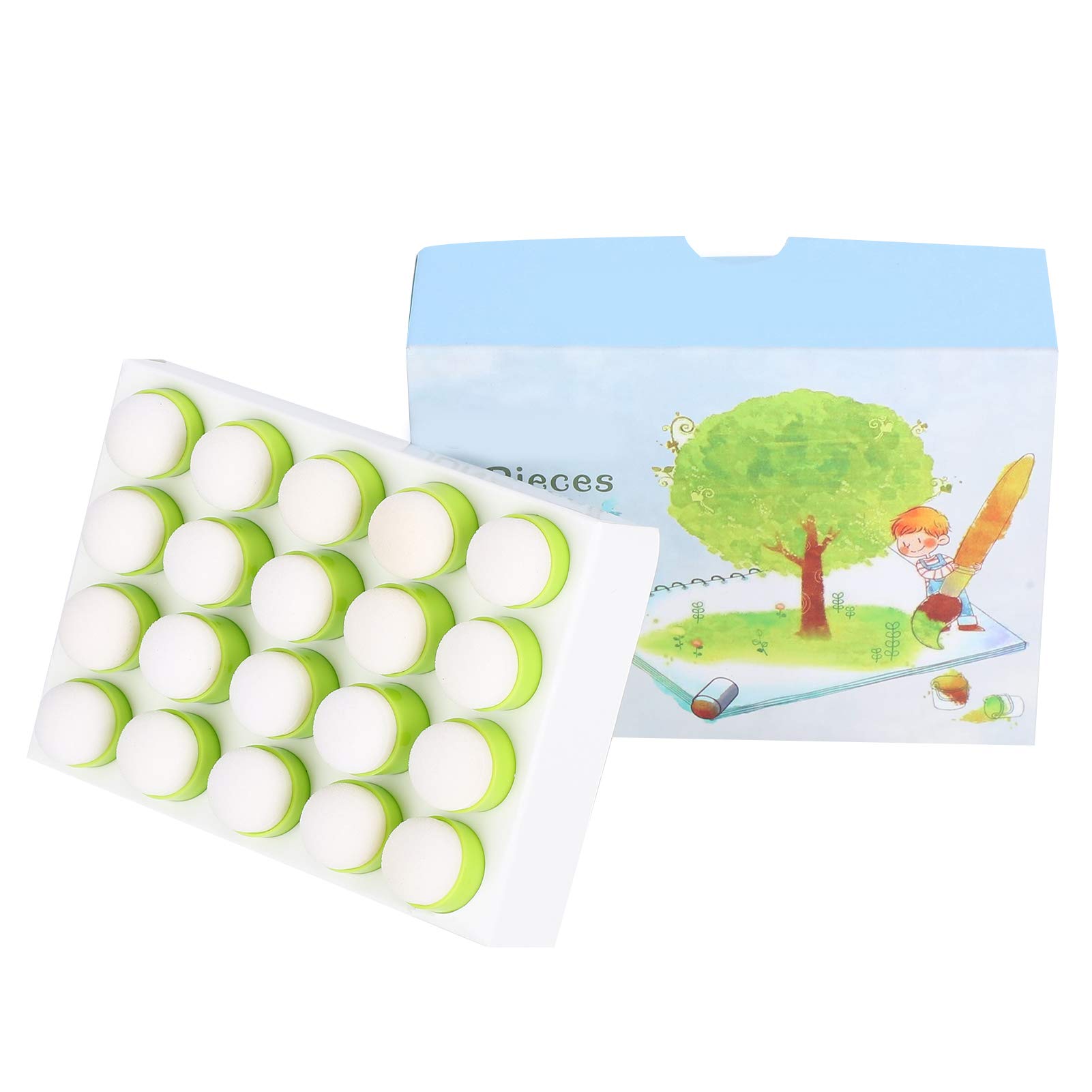 Reusable Sponge Finger Chalk for Painting - Non-Toxic DIY Drawing & Finger Graffiti Art Supplies for Kids & Adults - Perfect for Classroom, Home, and Outdoor Creative Activities