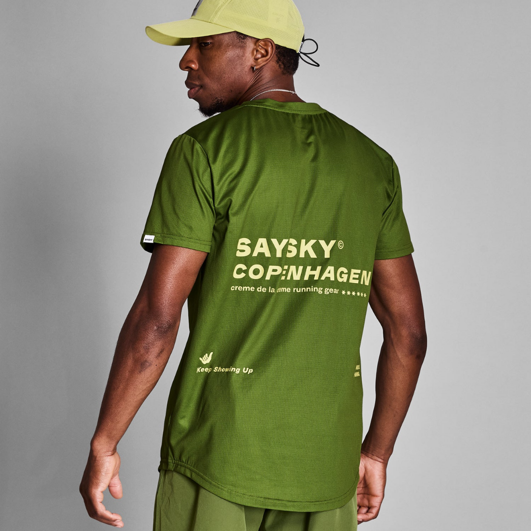 SAYSKY Men's Stylish Combat Graphic T-Shirt - Casual Streetwear for Everyday Wear & Urban Fashion