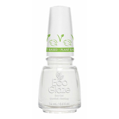 China Glaze Eco Glaze Nail Polish Base Coat 0.5 oz #82568 - Vegan, Cruelty-Free Nail Treatment for Professional Salon & At-Home Manicures