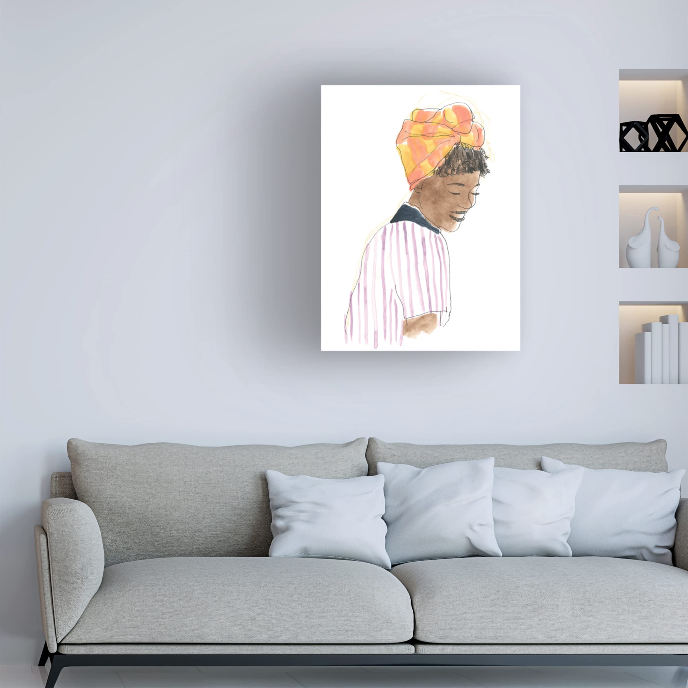 Trademark Fine Art 'Strong And Beautiful I' Canvas Wall Art Print by June Erica Vess - Perfect for Living Room, Bedroom & Office Decor