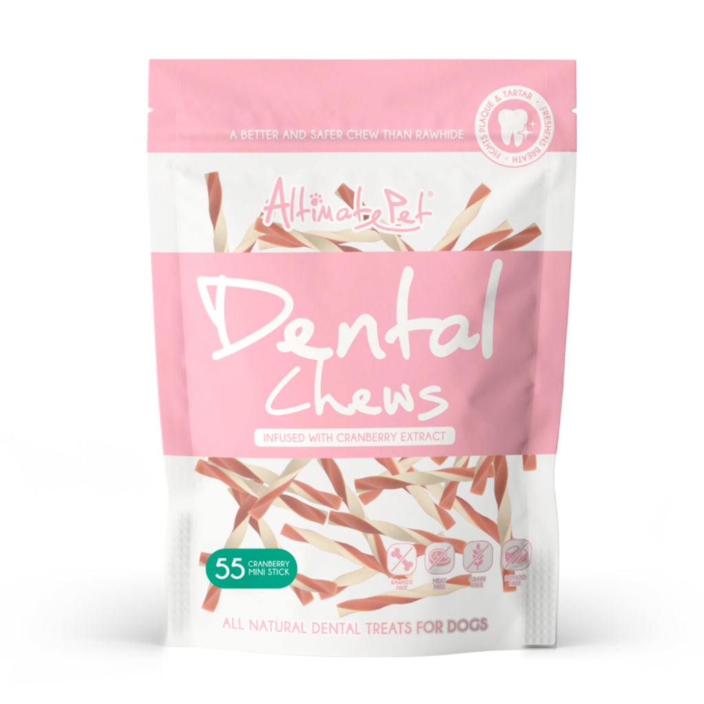 Altimate Pet Dog Dental Chew 150g - Natural Milk Mint Cranberry Flavor Dental Treats for Dogs | Fights Plaque & Tartar | Healthy Teeth & Fresh Breath | Perfect for Daily Oral Care & Training Rewards