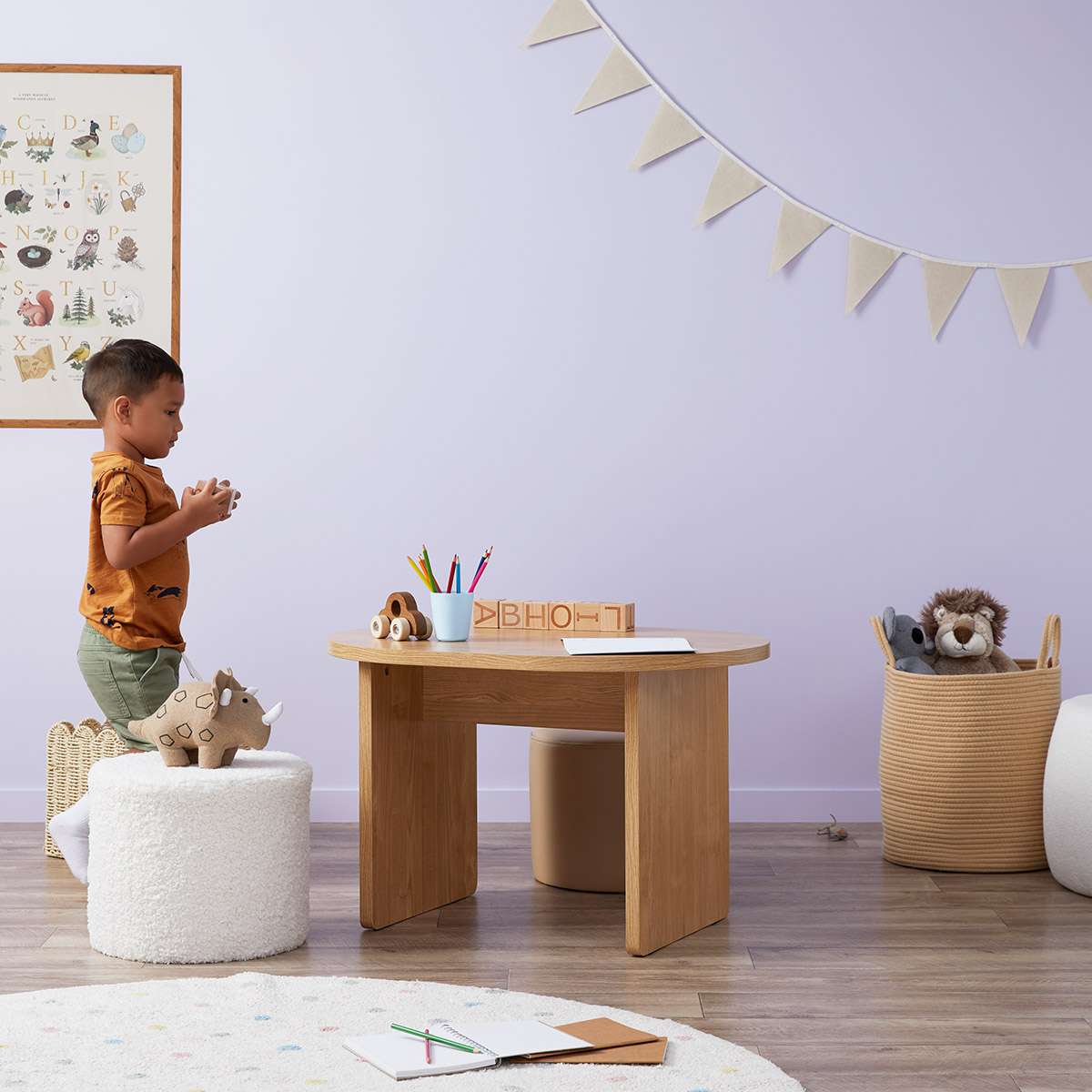 Mini Maeve Play Table for Kids - Durable Wooden Activity Table for Toddlers & Preschoolers - Perfect for Playroom, Classroom & Daycare Learning Activities