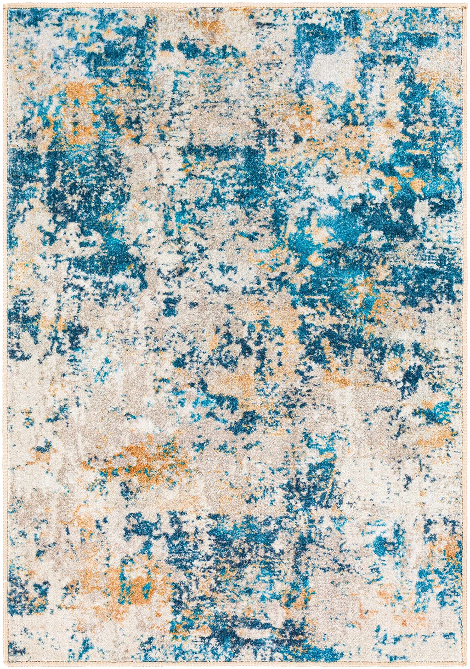 Hauteloom Kabarnet Machine Washable Area Rug - Blue, Brown, Red - 8'10