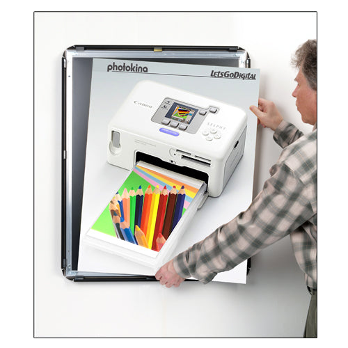36 x 72 Extra Large Deep Snap Frame - 1 1/4 Inch Metal Profile for Mounted Graphics on 3/8 & 1/2 Inch Thick Boards - Perfect for Trade Shows, Retail Displays & Office Decor
