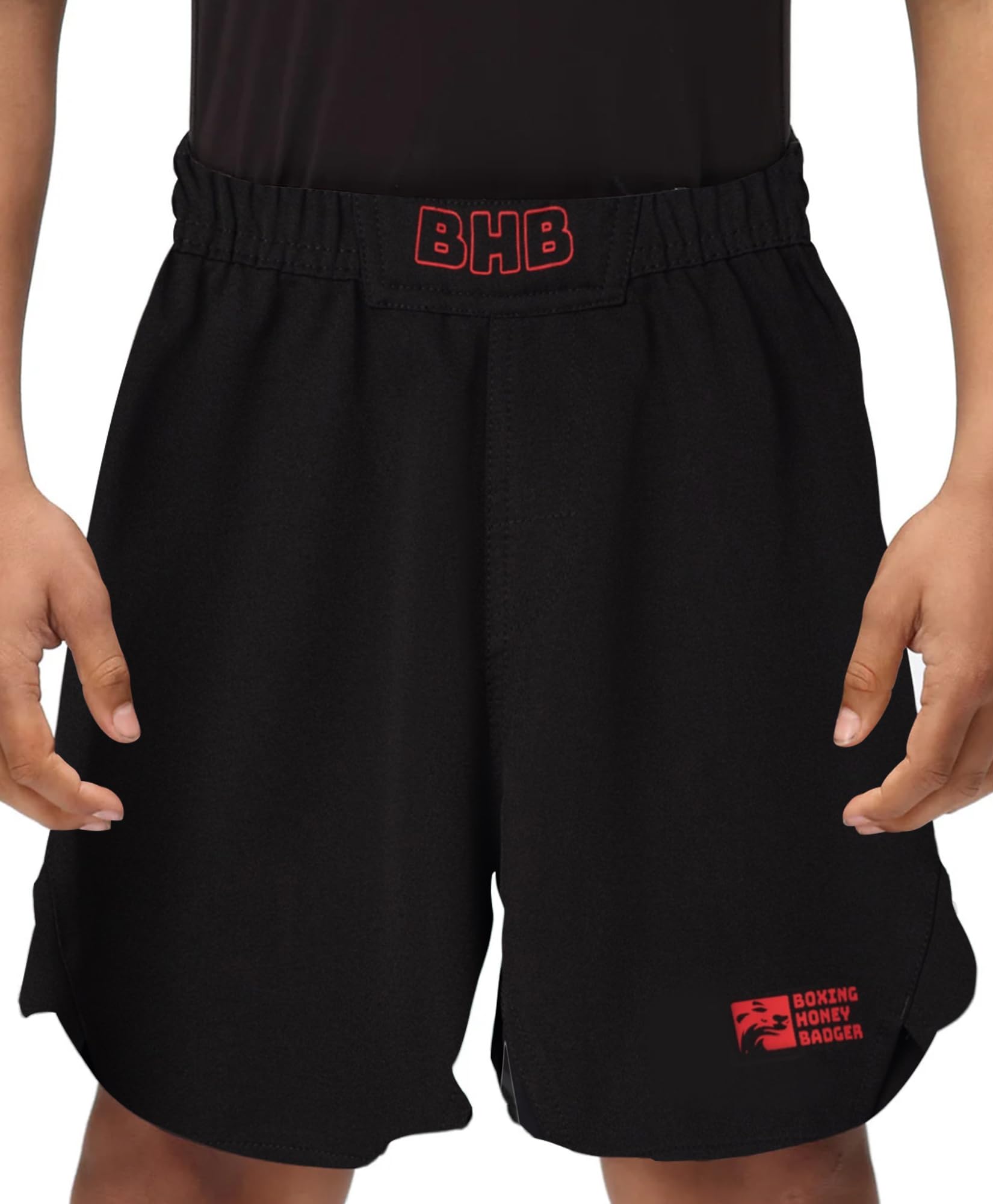 **Kids BJJ Shorts MMA Fight Shorts - Youth No-Gi Brazilian Jiu Jitsu & Kickboxing Training Shorts for Boys & Girls - Perfect for Martial Arts, Grappling & Combat Sports**