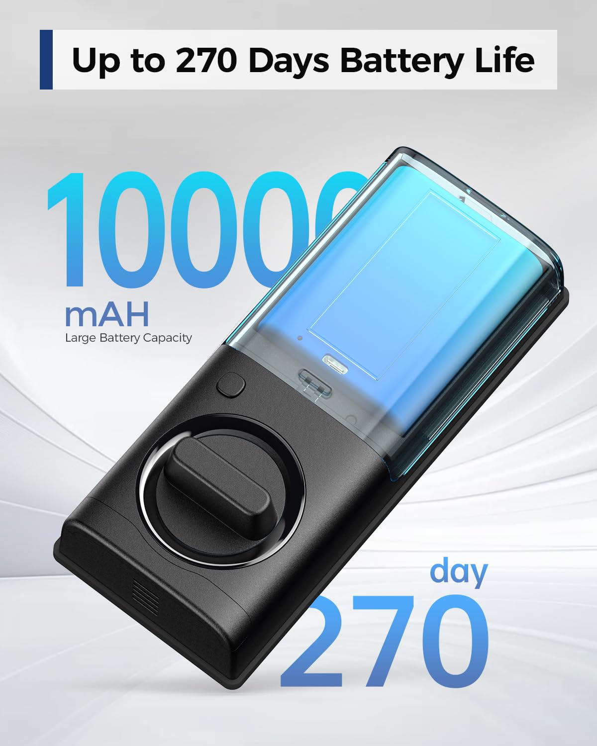 Smart Lock with 6-in-1 Camera, Doorbell & Fingerprint Keyless Entry - WiFi Front Door Lock with 32GB eMMC, 2K HD Doorbell Camera, App Control, PIR Motion Detection & Built-in Chime | Perfect for Home Security & Smart Access Control