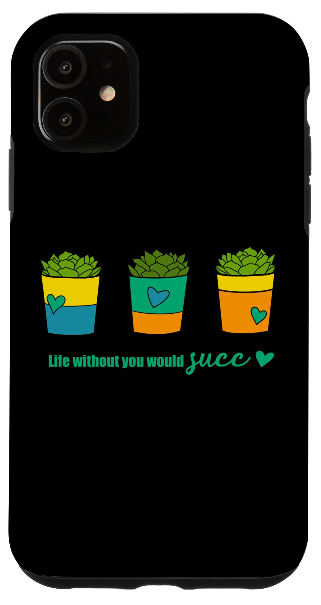 iPhone 11 Case - Cute Succulent Boho Valentine's Day Phone Cover | Trendy Protective Case for Women & Girls | Perfect Gift for Valentine's, Birthday & Everyday Use