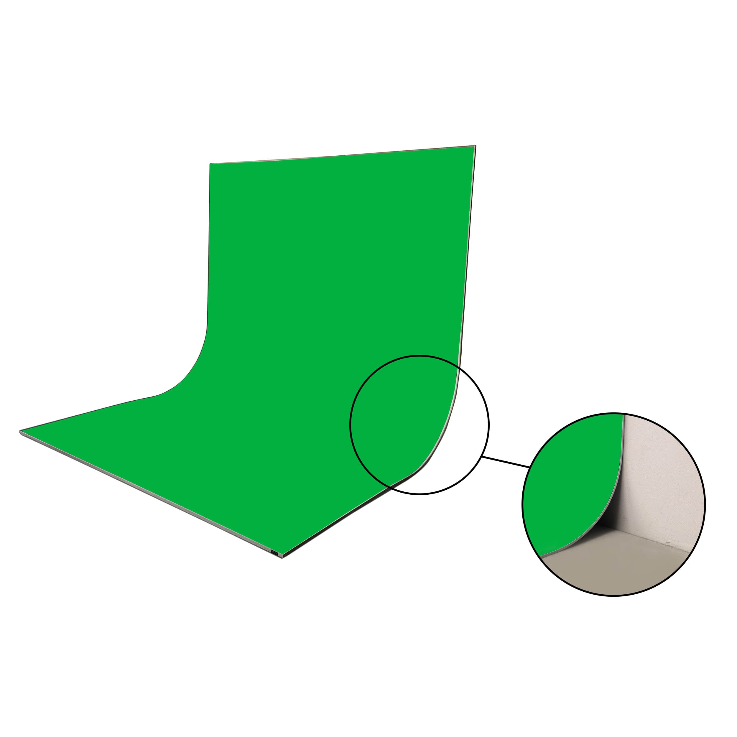 Chromakey Green Fabric Skin for EasiFrame Curve Portable Studio Cyclorama System - Perfect for Photography & Video Backdrops (Fabric Only)