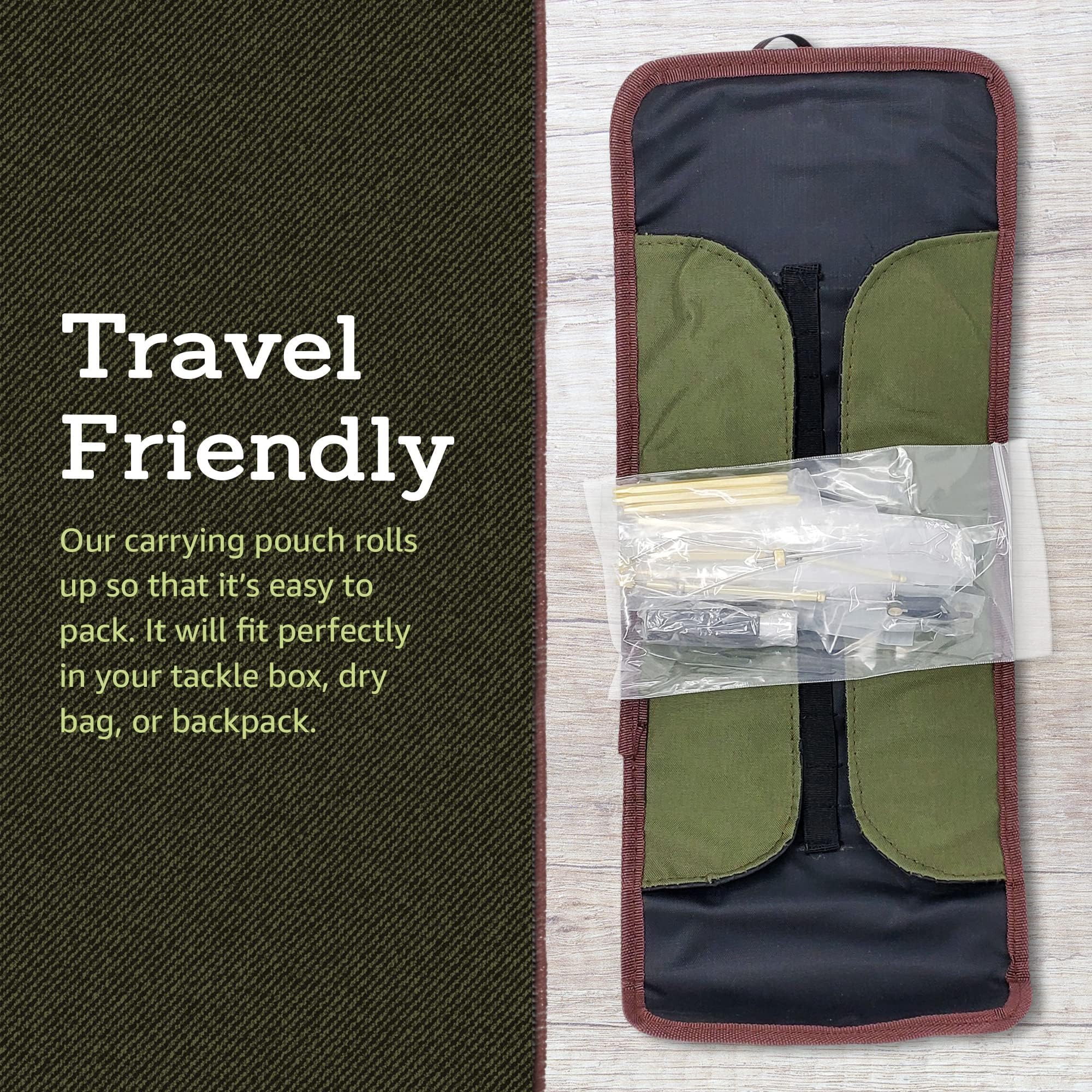 Premium Fly Tying Tool Kit with Zippered Pouch - Complete Fishing Accessories for Fly Tying Beginners & Experts - Perfect for Stream, River & Lake Fishing Trips