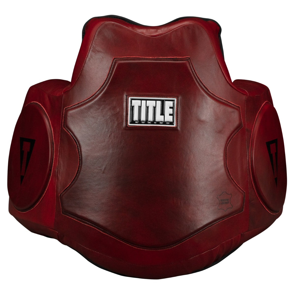 TITLE Boxing Blood Red Leather Body Protector - Premium Boxing Gear for Training & Sparring - Ideal for MMA, Kickboxing & Martial Arts Practice
