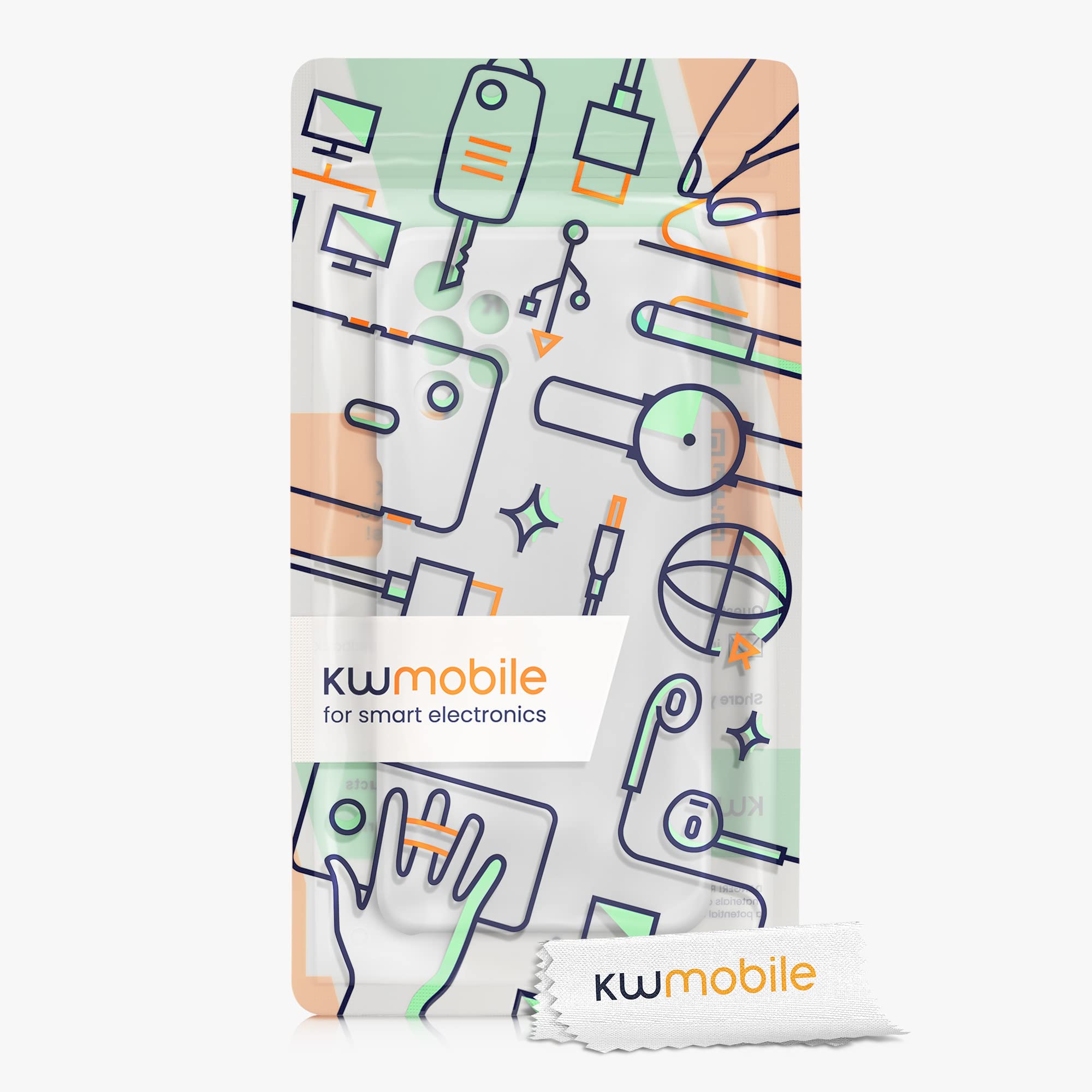 kwmobile Shockproof TPU Silicone Case for Samsung Galaxy A32 5G - Soft Matte White Protective Phone Cover | Perfect for Everyday Use, Work & Travel