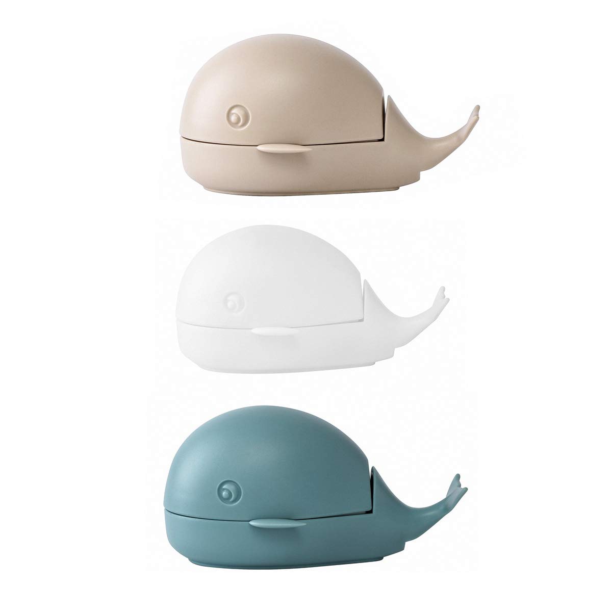 Hovico 3-Pack Silicone Cleaning Brushes - Little Whale Design Nail & Toe Scrubber, Clothes & Shoes Cleaning Brush with Ergonomic Handle - Perfect for Bathroom, Kitchen, and Personal Hygiene Care