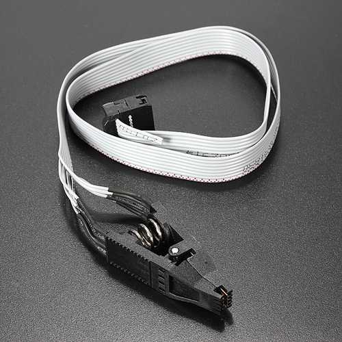 5pcs SOP8 SOIC8 Test Clip with Cable for EEPROM 93CXX/25CXX/24CXX - Perfect for BIOS Chip Programming and Memory Module Testing