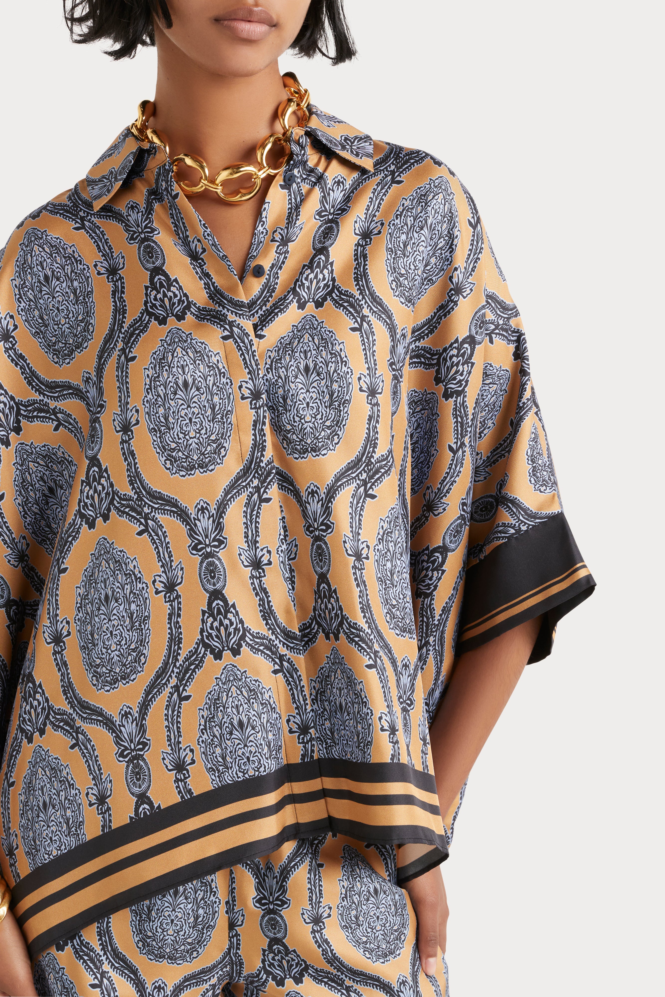 Husk Ines Top Print - Stylish Floral Printed Blouse for Women | Perfect for Casual Outings, Office Wear & Summer Fashion