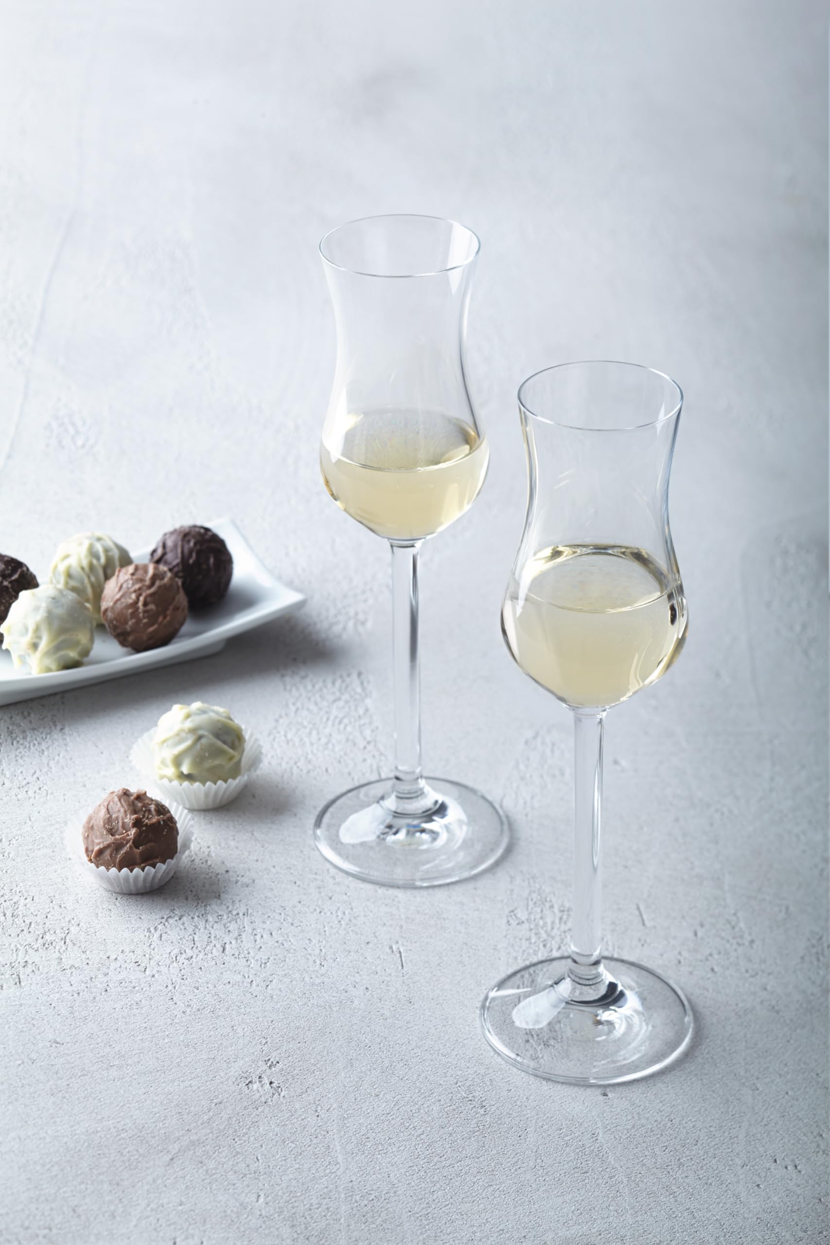 Premium 80ml Grappa Glass Set of 6 - Italian Style Liquor Glasses for Brandy, Whiskey & Digestifs - Perfect for Home Bars, Dinner Parties & Gifts