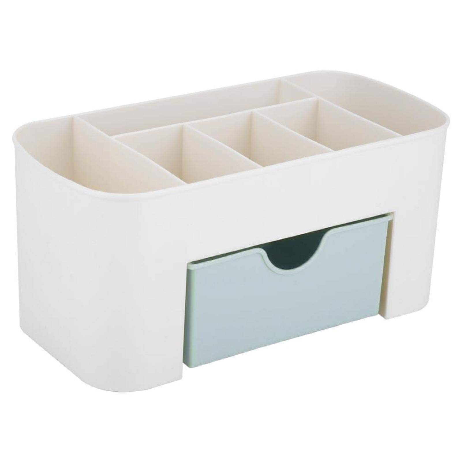 3-Drawer Multifunctional Desk Organizer - Blue | Home Office & Makeup Storage