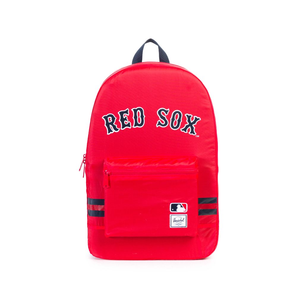 Herschel x MLB Boston Red Sox Packable Daypack Backpack - Lightweight Travel Backpack for Men & Women - Perfect for School, Work, Gym, and Outdoor Adventures