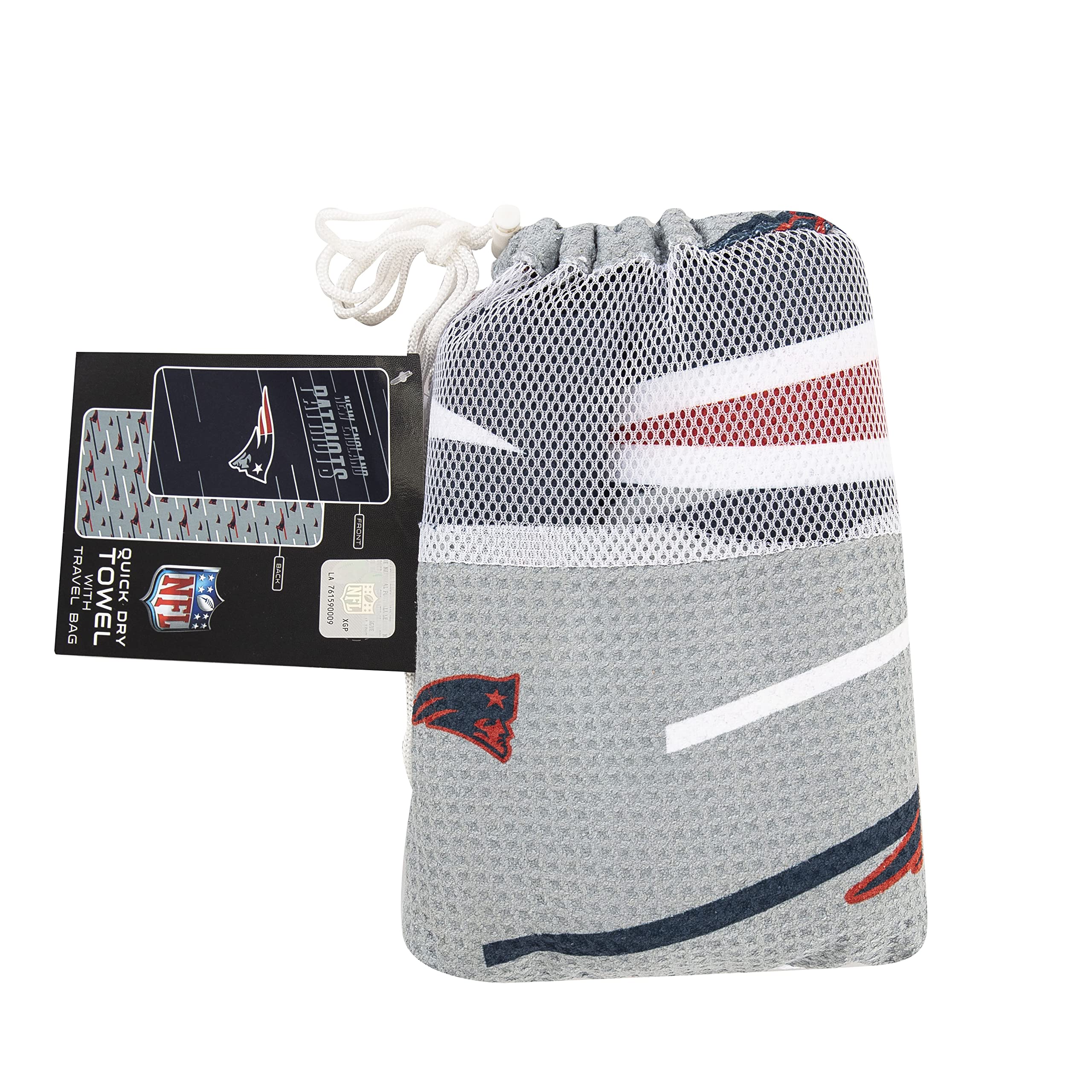 NFL Team Logo Unisex Beach Towel with Mesh Bag Set - Perfect for Pool, Beach, and Sports Events
