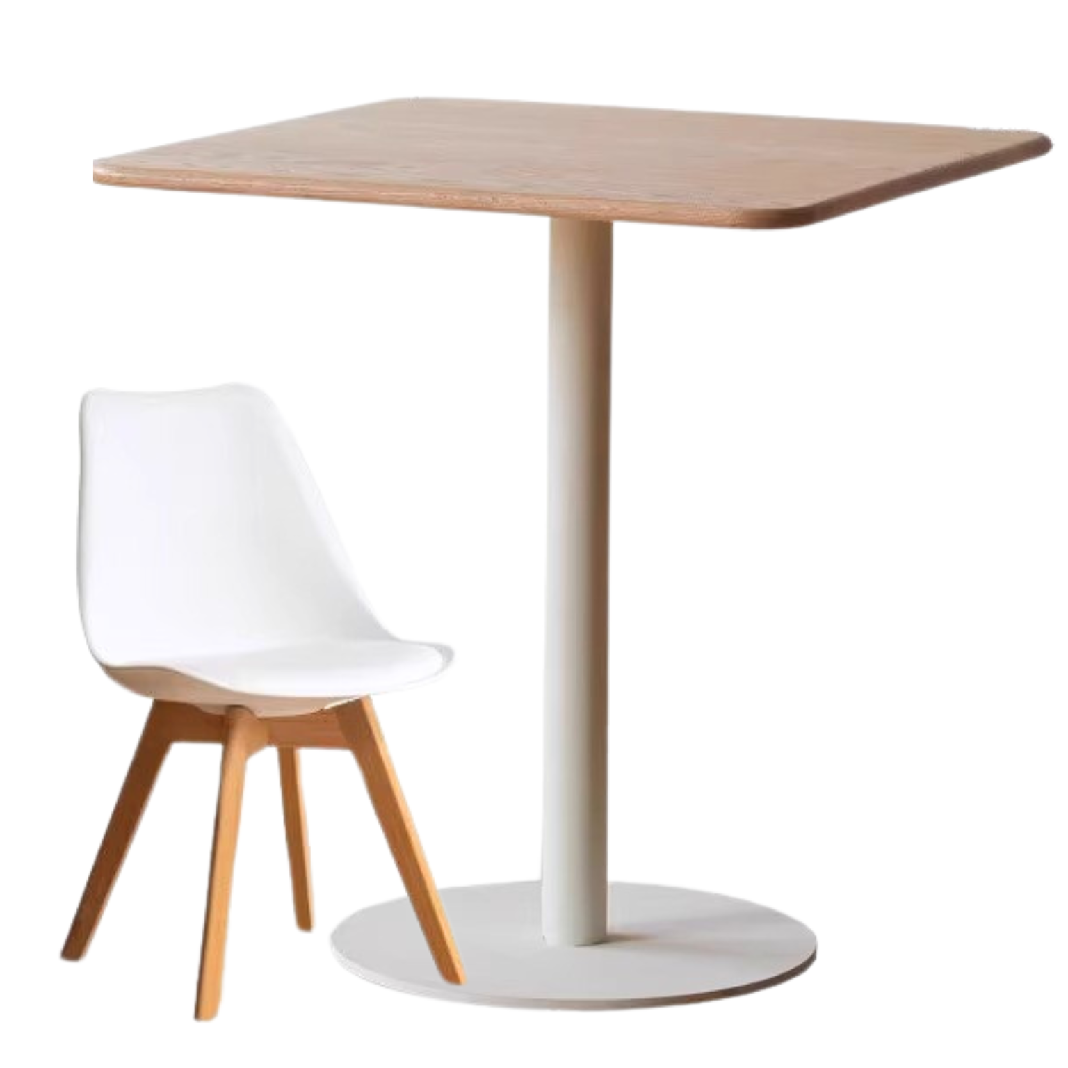 Solid Oak Wood Lift-Top Side Table - Adjustable Height Coffee Table for Living Room, Bedroom, or Office Use