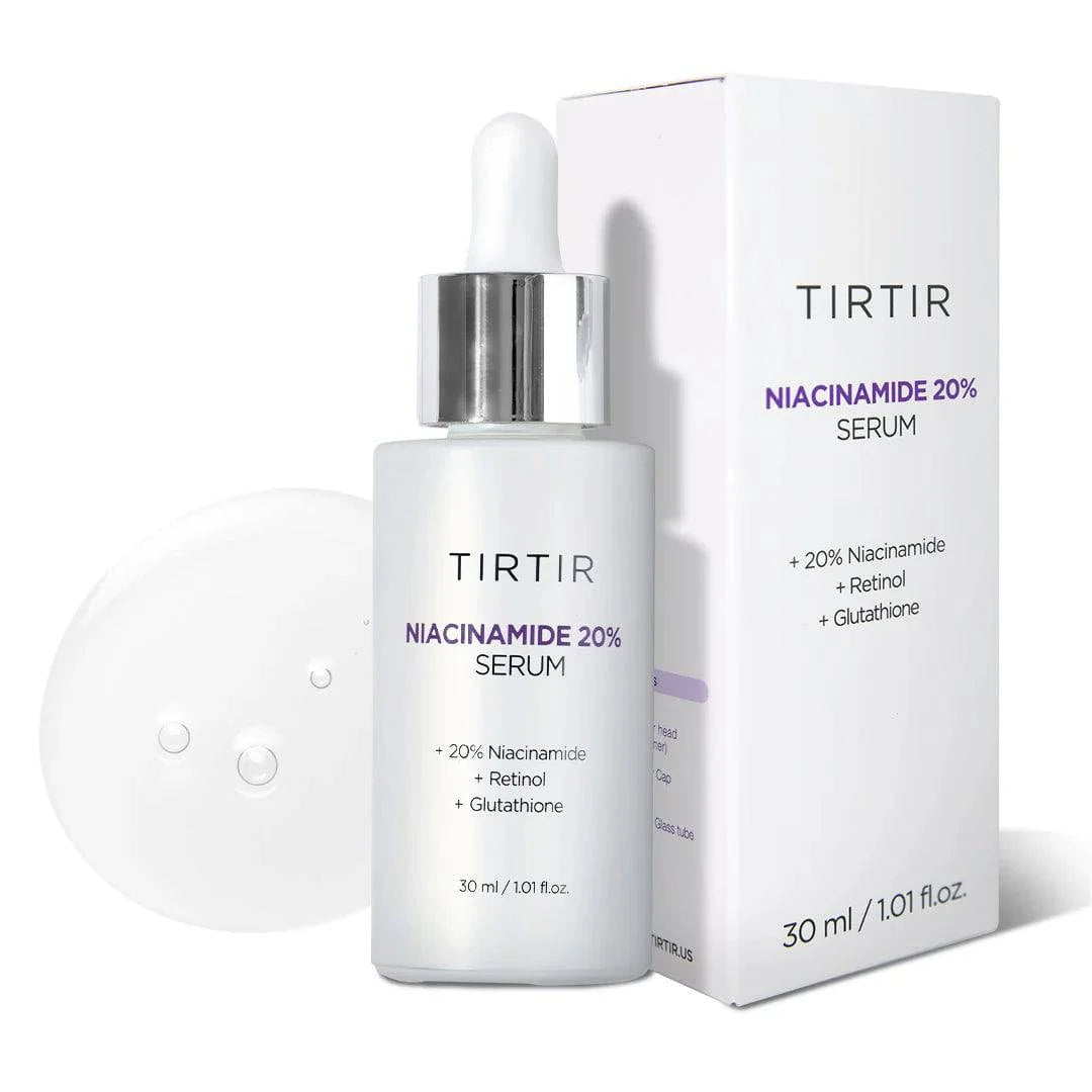 TIRTIR 20% Niacinamide Serum for Face - Brightening & Pore Minimizing Treatment (30mL) - Perfect for Acne-Prone & Sensitive Skin, Day & Night Skincare Routine