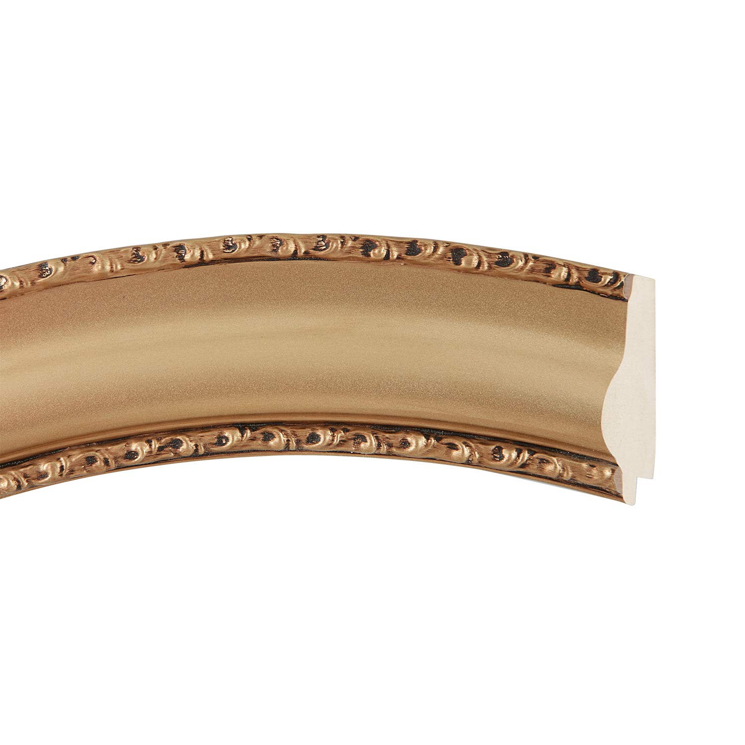Ovalcrest Somerset Style Gold Rectangle Beveled Wall Mirror - 17x21 Inches - Elegant Home Decor for Living Room, Bedroom & Entryway