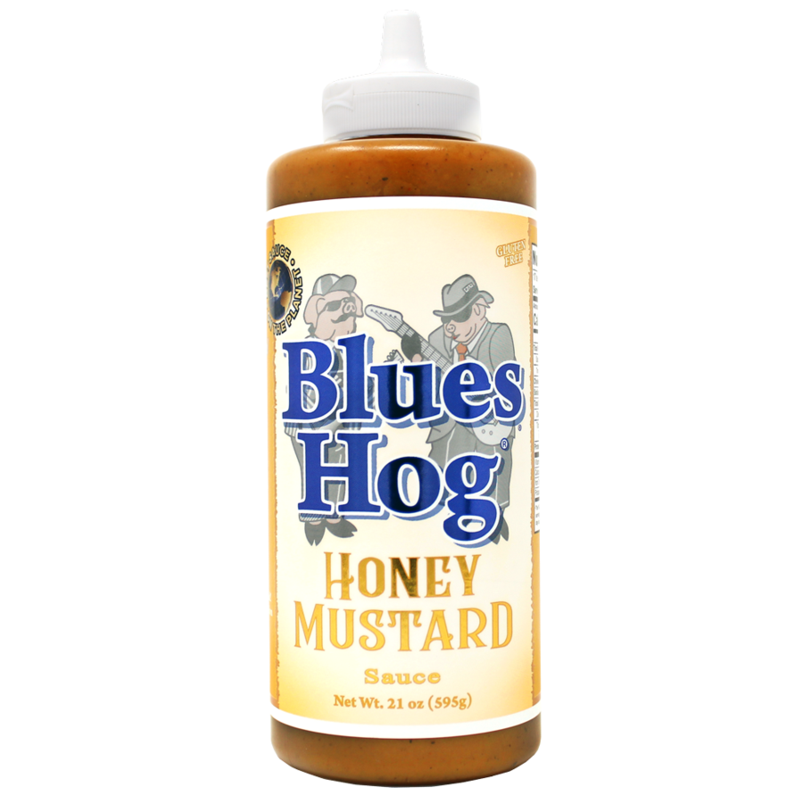Blues Hog Honey Mustard Sauce - 21 oz Squeeze Bottle for BBQ, Sandwiches, Salads & Dipping | Premium Gluten-Free Condiment for Grilling, Parties & Family Meals