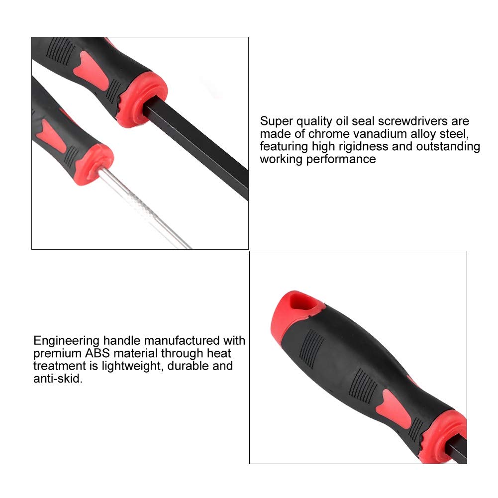 9-Piece Car Oil Seal Removal Tool Kit - Precision Automotive Pick & Hook Set for O-Ring, Seal Puller, Scraper - Essential for Car Maintenance & Engine Repair (Ideal for Mechanics & DIY Auto Enthusiasts)
