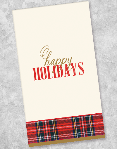 Classic Plaid Flannel Guest Towel Napkins - 36 Pack | Soft & Absorbent Cotton Kitchen Towels for Dinner Parties, Holiday Gatherings & Guest Bathrooms