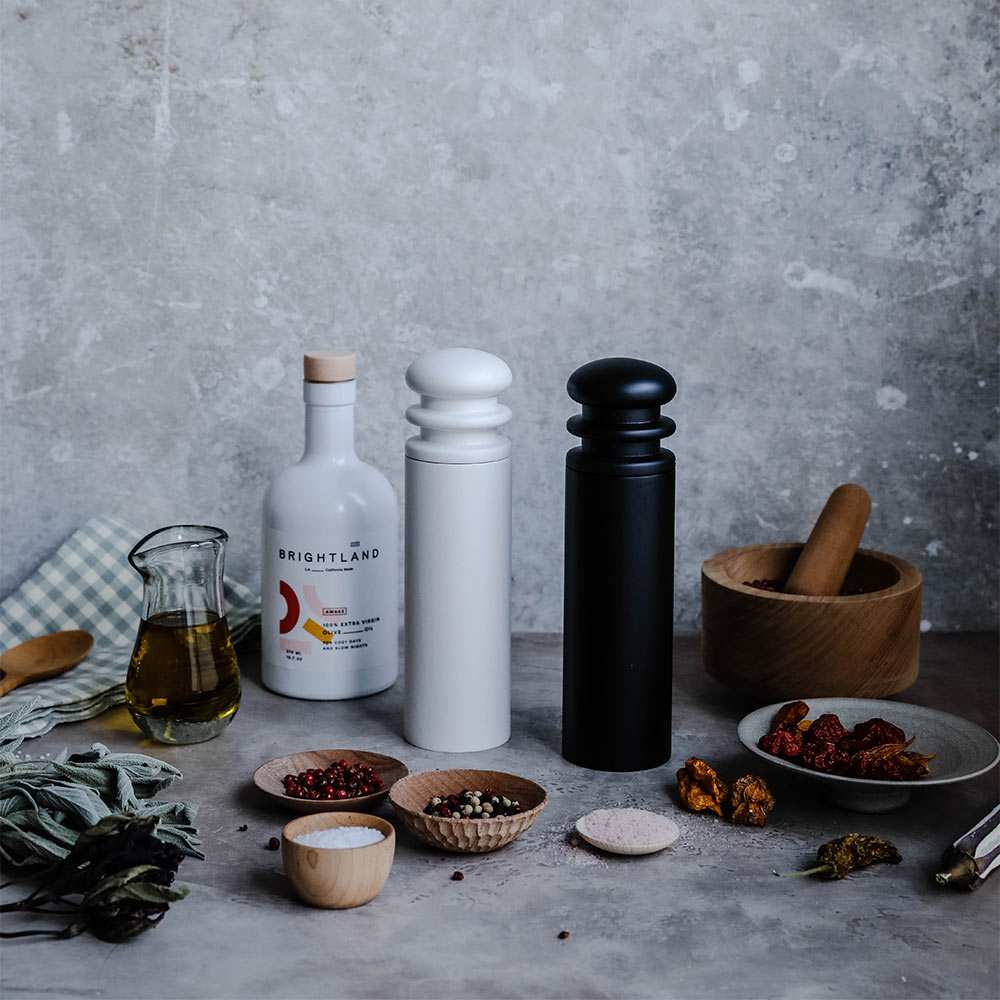 Premium Wooden Salt and Pepper Grinder Set - Adjustable Coarseness, Refillable - Perfect for Kitchen, Dining Table, and Gourmet Cooking