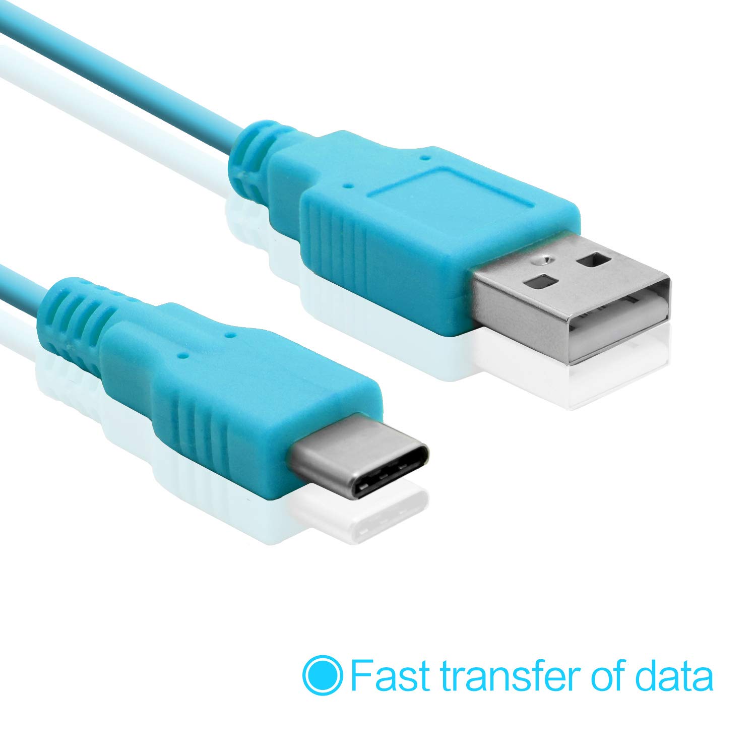 ECHZOVE Fast Charger for Nintendo Switch & OLED Model - 4.92ft USB-C Charging Cable Compatible with Switch Pro Controllers | Portable Gaming Accessories for Travel, Home & On-the-Go Play (Blue)