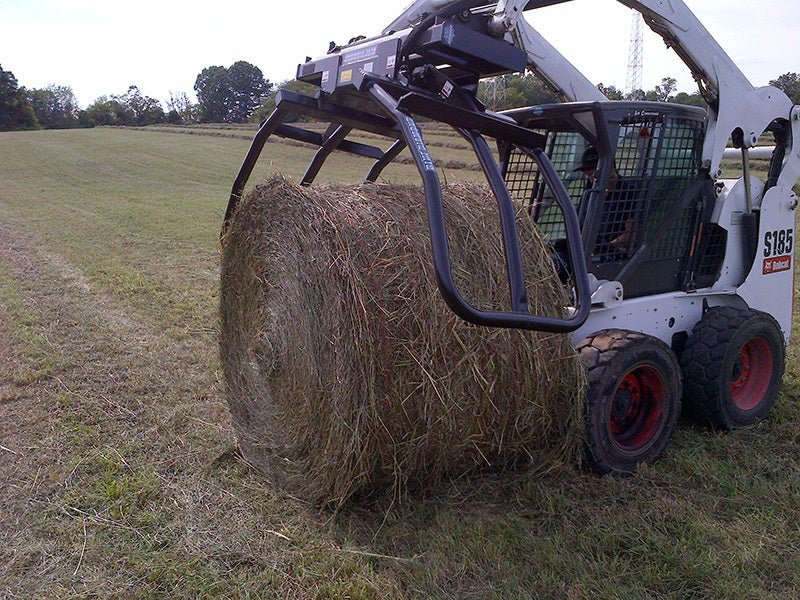 Blue Diamond® Bale Squeeze Attachment for Tractors - Heavy Duty Hay Bale Handling Equipment for Farming & Agriculture | Perfect for Livestock Feed Management & Barn Organization