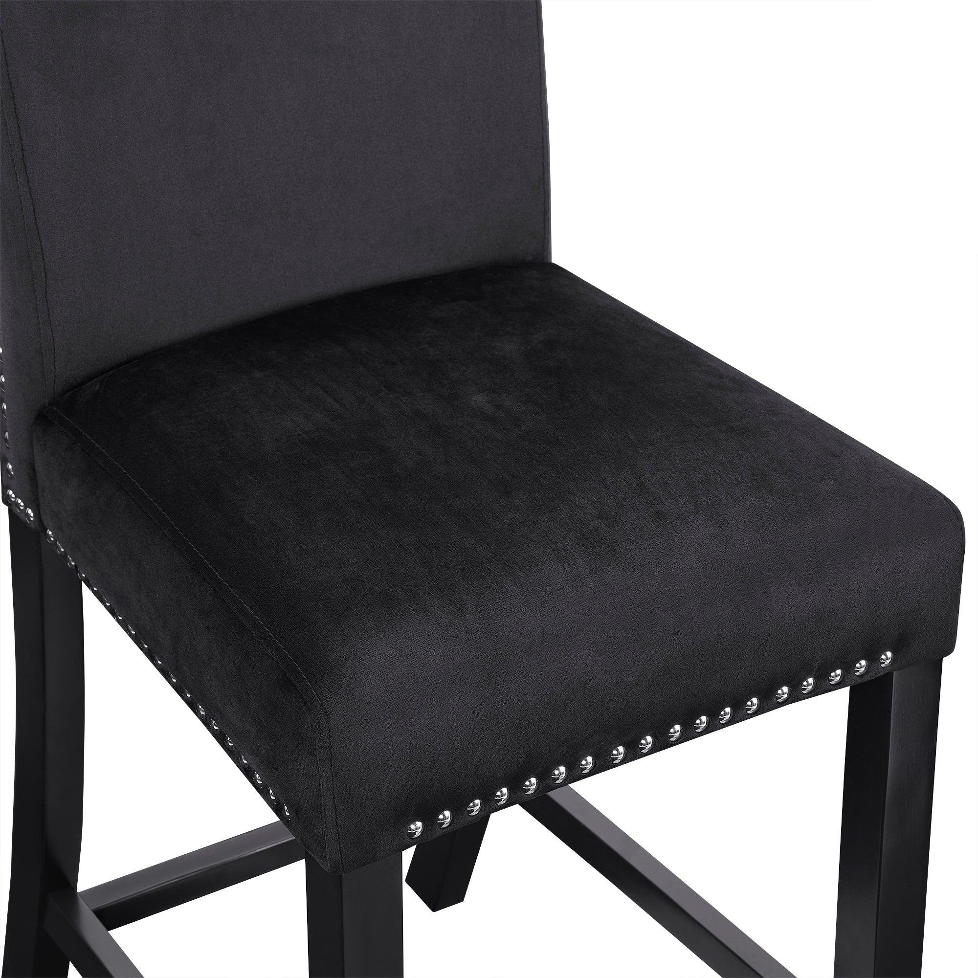 Premium Black Dining Chairs Set of 4 - Modern Kitchen & Dining Room Furniture - SKU W1781S00017 - Perfect for Home, Restaurant, and Office Use
