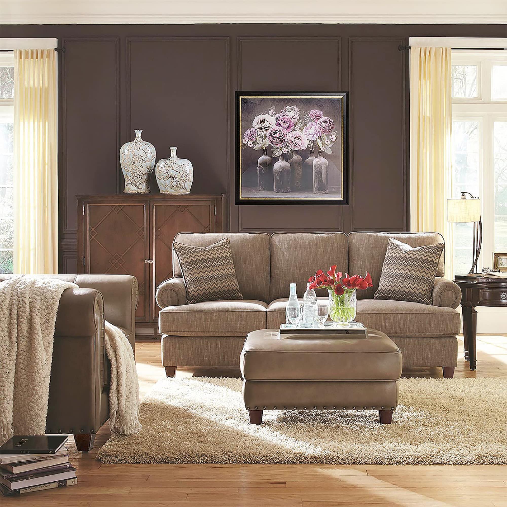 AORYVIC 3 Inch Wooden Furniture Legs - Set of 4 Square Mid-Century Modern Sofa Legs in Brown - Replacement Couch Legs for Armchair, Recliner, Coffee Table & Dresser - Perfect for Living Room, Bedroom & Office Furniture Upgrade