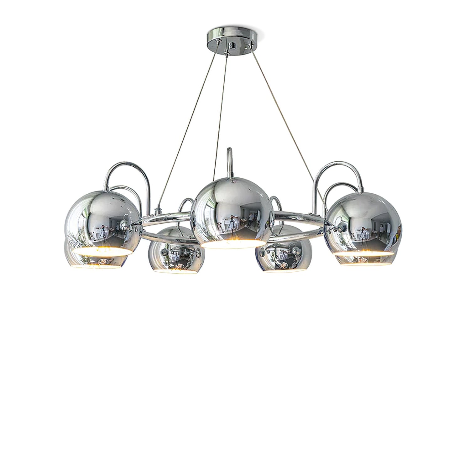Eyeball Chandeliers - Unique Gothic Halloween Decor for Home, Party & Haunted House Lighting - Spooky Eyeball Ceiling Light Fixture for Living Room, Dining Room & Bedroom