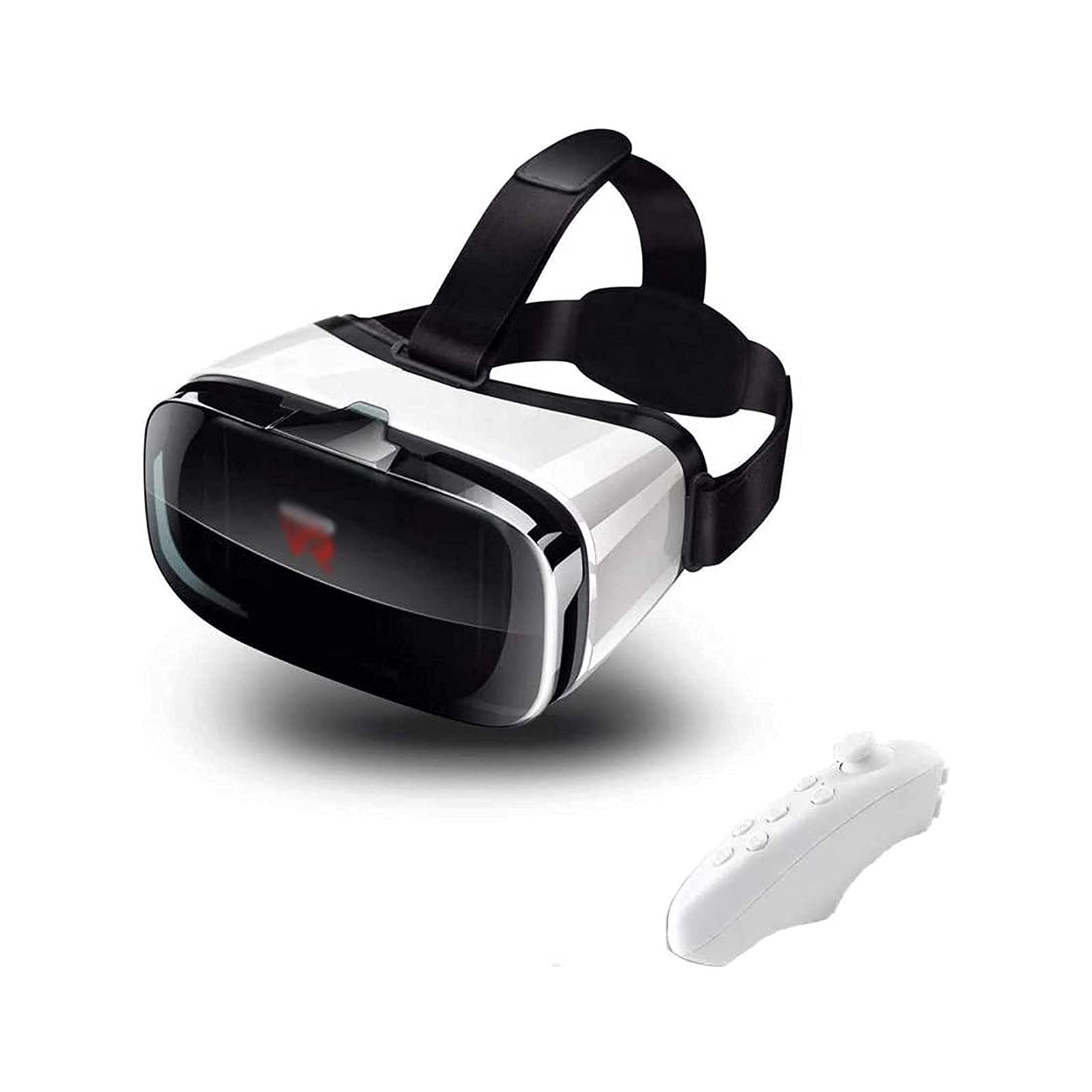 Zinhsq VR Headset - Virtual Reality Goggles Compatible with iPhone & Android Phones | Includes Remote Controller | Adjustable 3D Glasses for Kids & Adults | Perfect for Gaming, Movies & Virtual Tours
